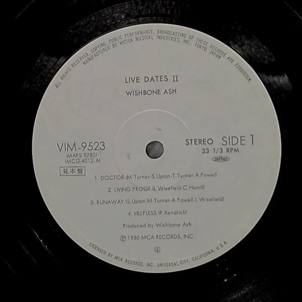 Wishbone Ash - Live Dates Volume Two (2xVinyl, LP, Album, Promo, Stereo) Very Good Plus (VG+) / Near Mint (NM or M-)