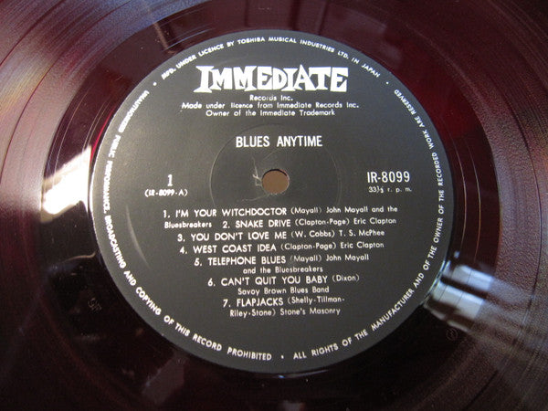 Various - Blues Anytime: An Anthology Of British Blues (Vinyl, LP, Compilation) Very Good (VG) / Very Good (VG)