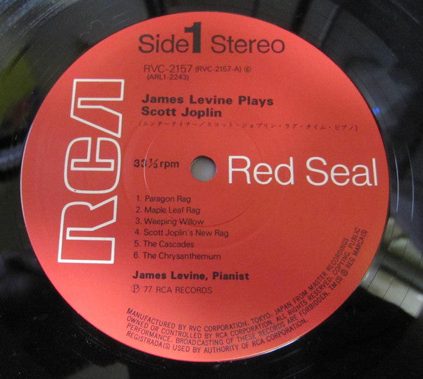 James Levine (2) - James Levine Plays Scott Joplin (Vinyl, LP, Album) Very Good Plus (VG+) / Very Good Plus (VG+)