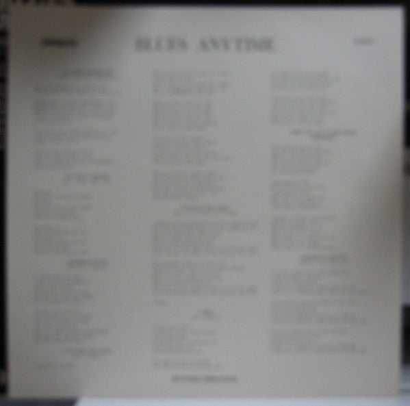 Various - Blues Anytime: An Anthology Of British Blues (Vinyl, LP, Compilation) Very Good (VG) / Very Good (VG)