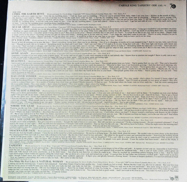Carole King - Tapestry (Vinyl, LP, Album) Very Good Plus (VG+) / Very Good (VG)
