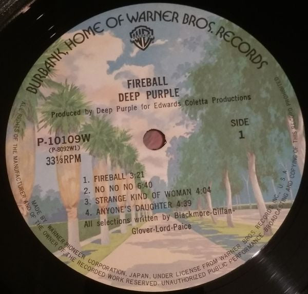 Deep Purple - Fireball (Vinyl, LP, Album, Reissue)
