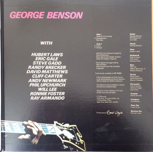 George Benson - Space (Vinyl, LP, Album, Promo) Very Good Plus (VG+) / Very Good Plus (VG+)