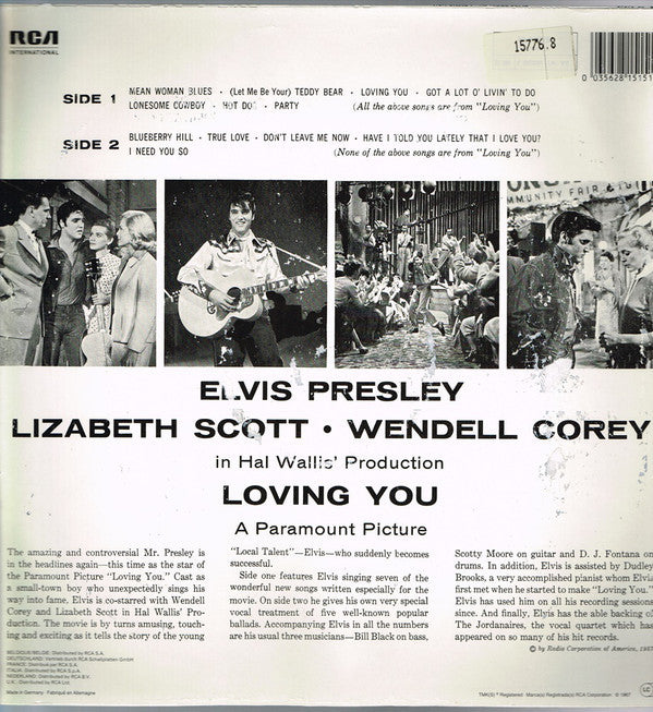 Elvis Presley - Loving You (Vinyl, LP, Album, Reissue, Stereo) Very Good Plus (VG+) / Very Good Plus (VG+)