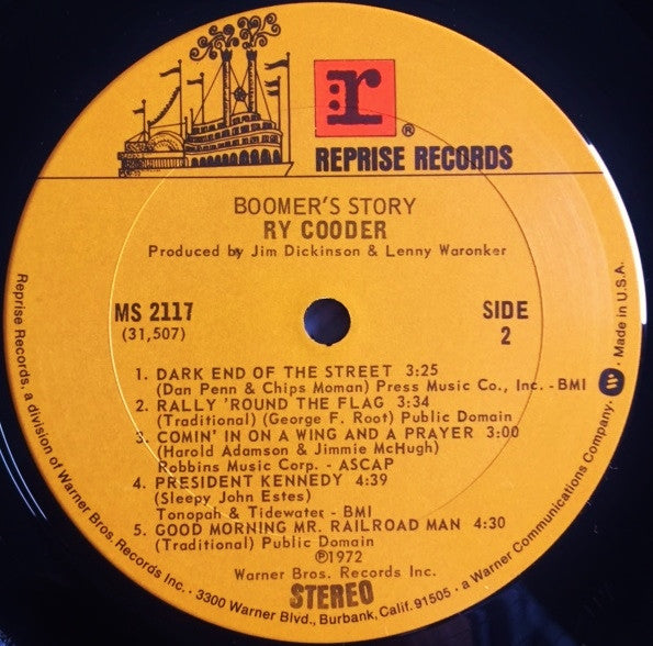 Ry Cooder - Boomer's Story (Vinyl, LP, Album, Reissue) Very Good Plus (VG+) / Very Good (VG)