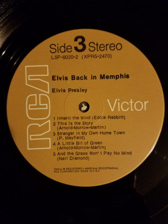 Elvis Presley - From Memphis To Vegas / From Vegas To Memphis (2xVinyl, LP, Album, Reissue, Stereo) Very Good (VG) / Good Plus (G+)