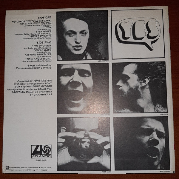 Yes - Time And A Word (Vinyl, LP, Album) Very Good Plus (VG+) / Good Plus (G+)