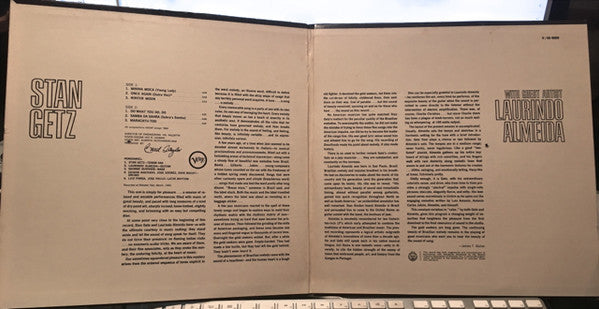 Stan Getz - Stan Getz With Guest Artist Laurindo Almeida (Vinyl, LP, Album, Stereo) Very Good Plus (VG+) / Good Plus (G+)