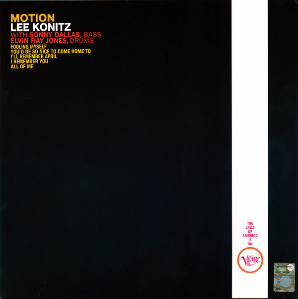 Lee Konitz - Motion (Vinyl, LP, Album, Reissue) Very Good Plus (VG+) / Very Good Plus (VG+)