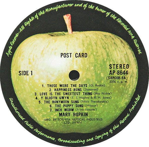 Mary Hopkin - Post Card (Vinyl, LP, Album, Stereo)