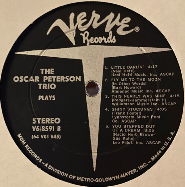 The Oscar Peterson Trio - The Oscar Peterson Trio Plays (Vinyl, LP, Album, Stereo) Very Good (VG) / Very Good (VG)