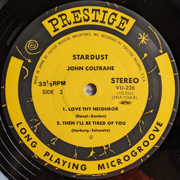 John Coltrane - Stardust (Vinyl, LP, Album, Reissue, Stereo) Near Mint (NM or M-) / Very Good (VG)