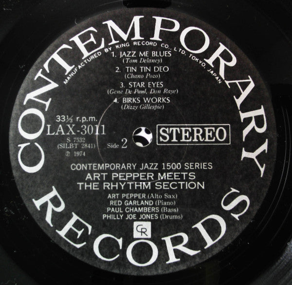 Art Pepper - Art Pepper Meets The Rhythm Section (Vinyl, LP, Album,...
