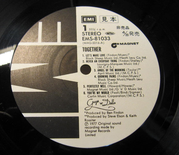 Guys 'n Dolls - Together (Vinyl, LP, Album, Promo) Very Good Plus (VG+) / Good Plus (G+)