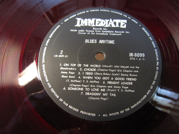 Various - Blues Anytime: An Anthology Of British Blues (Vinyl, LP, Compilation) Very Good (VG) / Very Good (VG)