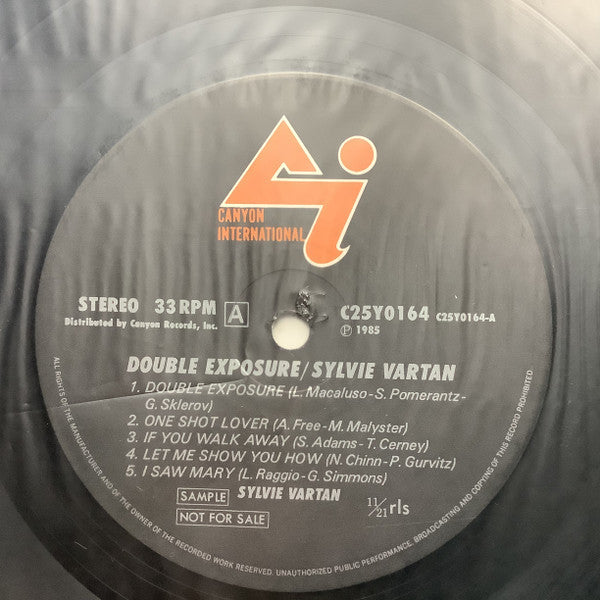 Sylvie Vartan - Double Exposure = ダブル・エクスポジャー (Vinyl, LP, Album, Promo, Stereo) Very Good Plus (VG+) / Fair (F)