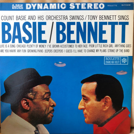 Count Basie - Count Basie Swings / Tony Bennett Sings (Vinyl, LP, Album, Stereo) Very Good (VG) / Very Good (VG)