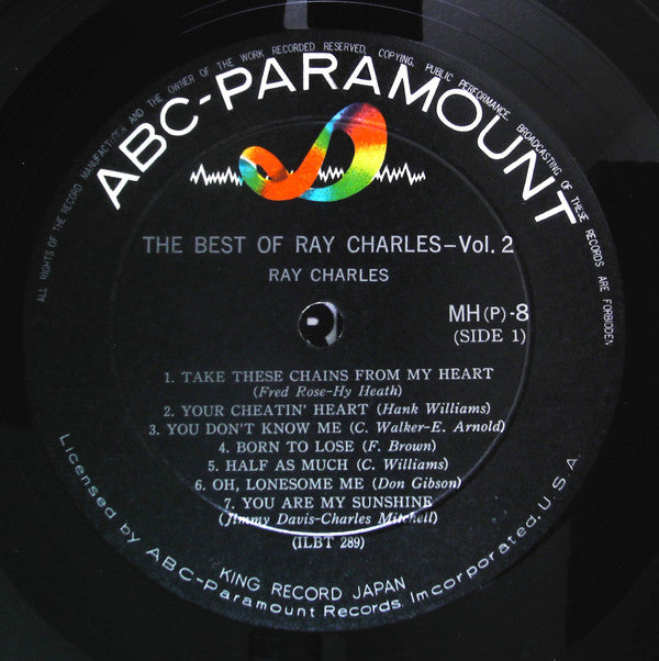 Ray Charles - The Best Of Ray Charles - Vol.2 (Vinyl, LP, Compilation, Mono) Good Plus (G+) / Good Plus (G+)