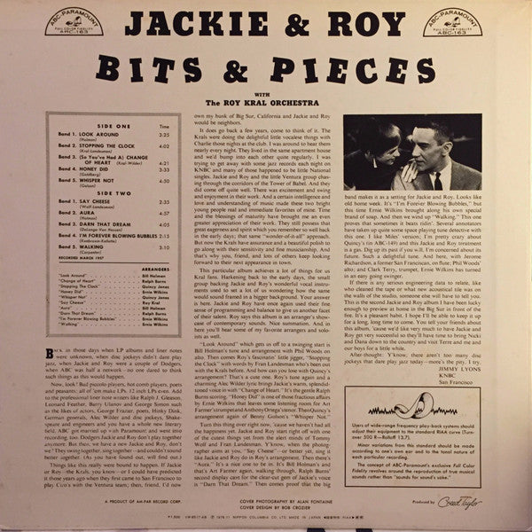 Jackie & Roy - Bits And Pieces (Vinyl, LP, Album, Reissue, Mono) Near Mint (NM or M-) / Very Good Plus (VG+)