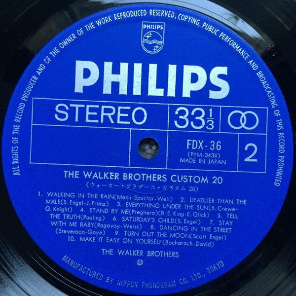 The Walker Brothers - Custom 20 (Vinyl, LP, Compilation) Very Good Plus (VG+) / Very Good (VG)