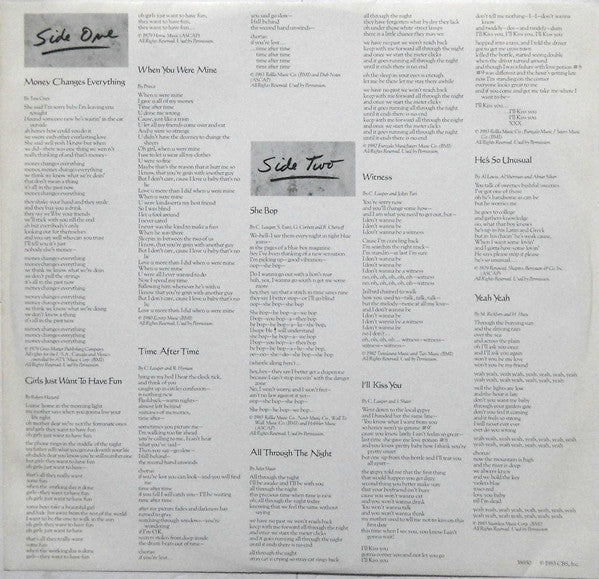 Cyndi Lauper - She's So Unusual (Vinyl, LP, Album, Stereo) Good Plus (G+) / Very Good (VG)