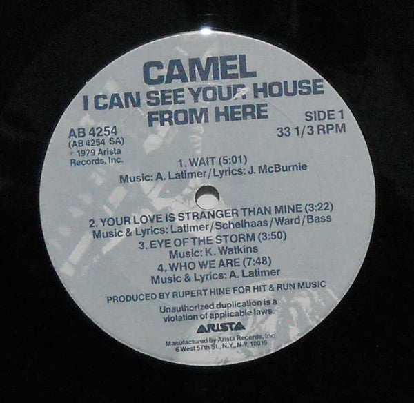 Camel - I Can See Your House From Here (Vinyl, LP, Album) Good Plus (G+) / Very Good (VG)