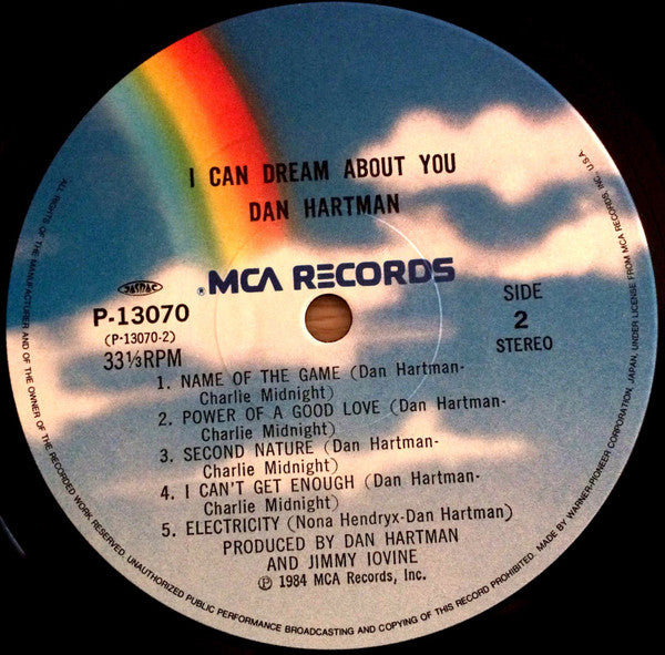 Dan Hartman - I Can Dream About You (Vinyl, LP, Album) Very Good Plus (VG+) / Very Good Plus (VG+)