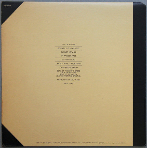 Melanie (2) - Stoneground Words (Vinyl, LP, Album, Stereo) Very Good (VG) / Very Good (VG)