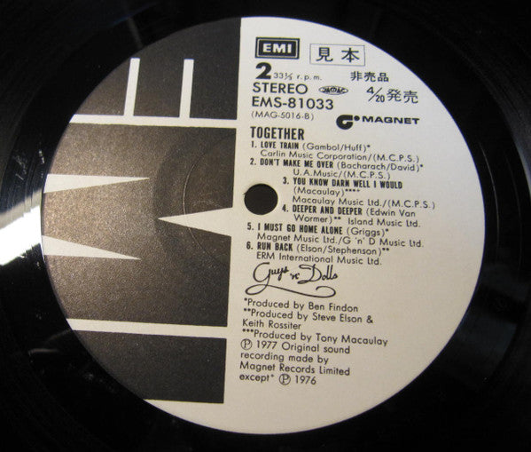 Guys 'n Dolls - Together (Vinyl, LP, Album, Promo) Very Good Plus (VG+) / Good Plus (G+)