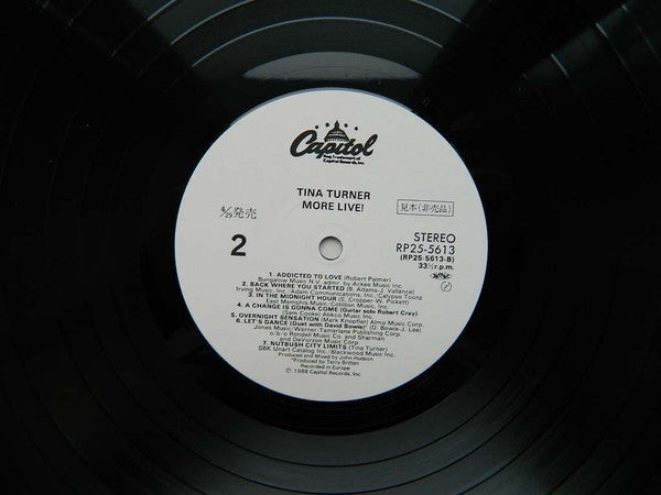 Tina Turner - More Live! (Vinyl, LP, Album, Limited Edition, Promo) Near Mint (NM or M-) / Very Good Plus (VG+)