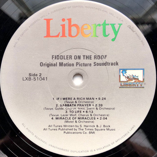 John Williams (4) - Fiddler On The Roof (Original Motion Picture Soundtrack Recording) (2xVinyl, LP, Album, Deluxe Edition, Reissue, Stereo) Very Good (VG) / Very Good (VG)