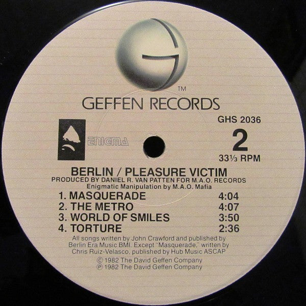 Berlin - Pleasure Victim (Vinyl, LP, Album, Reissue) Good Plus (G+) / Very Good (VG)