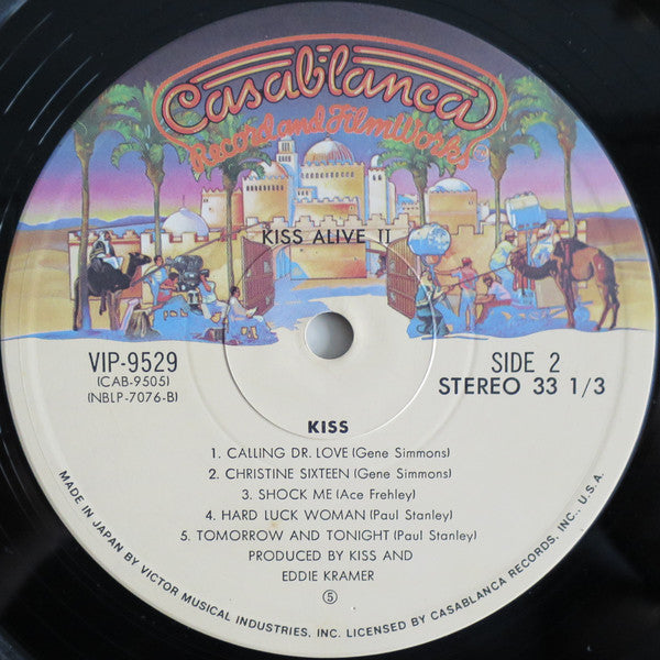 Kiss - Alive II (2xLP, Album) - Very Good (VG) / Poor (P)