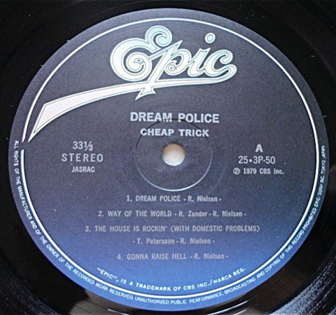 Cheap Trick - Dream Police (Vinyl, Flexi-disc, LP, Album, 7", 33 ⅓ ...