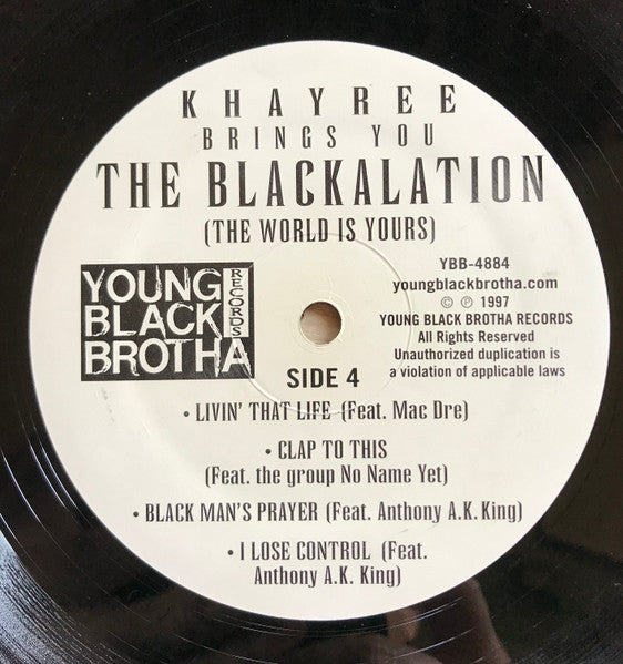 Khayree - The Blackalation (2xVinyl, LP, Album, Reissue) Mint (M) / Mint (M)