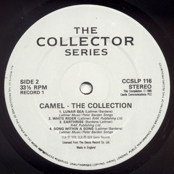 Camel - The Collection (2xVinyl, LP, Compilation) Very Good Plus (VG+) / Very Good Plus (VG+)