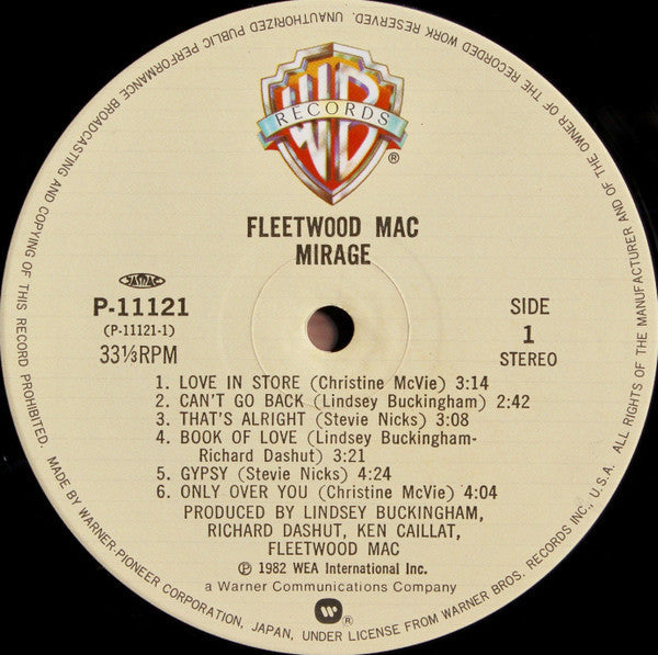 Fleetwood Mac - Mirage (Vinyl, LP, Album, Stereo)