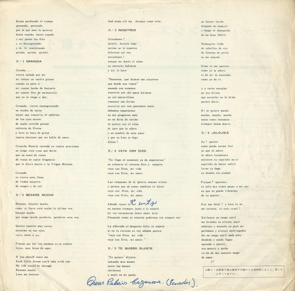 Connie Francis - Sings Spanish & Latin American Favorites (Vinyl, LP, Album, Stereo) Very Good (VG) / Very Good Plus (VG+)
