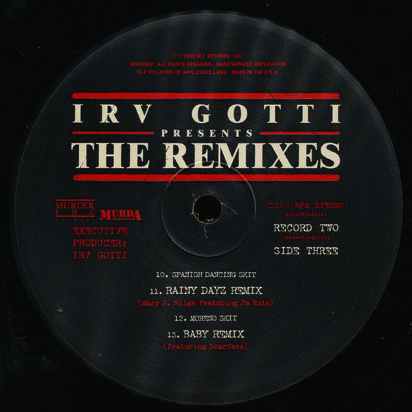 Irv Gotti - The Remixes (2xVinyl, LP, Compilation) Very Good (VG) / Very Good (VG)