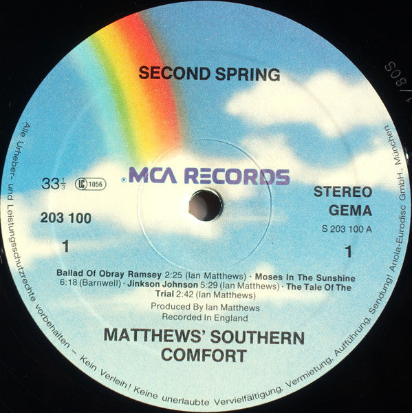 Matthews' Southern Comfort - Second Spring (Vinyl, LP, Album, Reissue) Very Good Plus (VG+) / Very Good Plus (VG+)