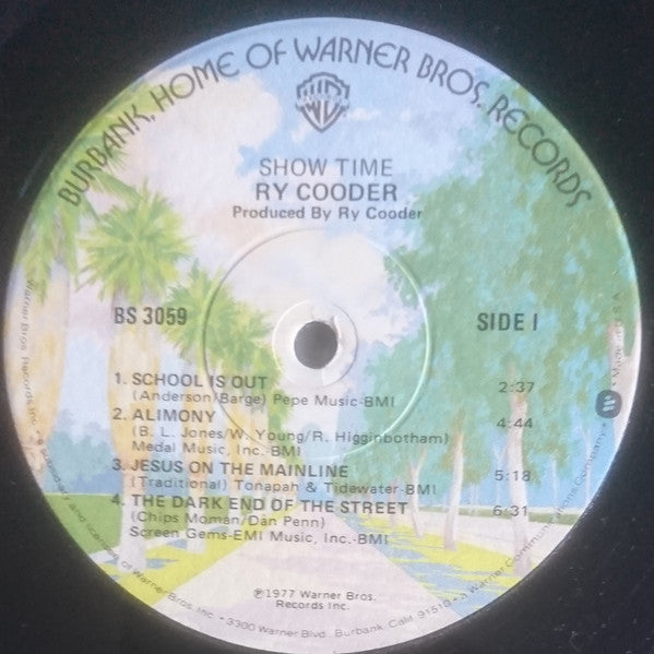 Ry Cooder - Show Time (Vinyl, LP, Album) Very Good (VG) / Good Plus (G+)