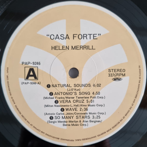 Helen Merrill - Casa Forte (Vinyl, LP, Album)