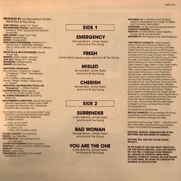 Kool & The Gang - Emergency (Vinyl, LP, Album) Very Good Plus (VG+) / Very Good Plus (VG+)