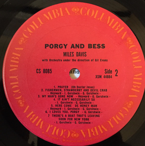 Miles Davis - Porgy And Bess (Vinyl, LP, Album, Reissue, Stereo) Very Good (VG) / Very Good Plus (VG+)