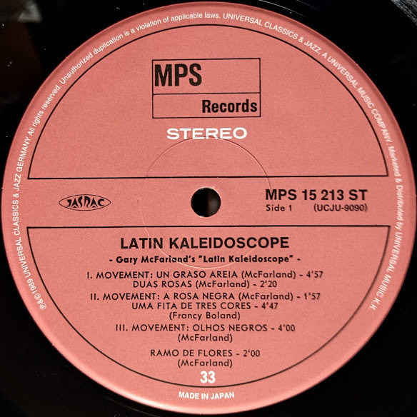 Clarke-Boland Big Band - Latin Kaleidoscope (Vinyl, LP, Album, Remastered, Reissue, Limited Edition, Stereo) Near Mint (NM or M-) / Near Mint (NM or M-)