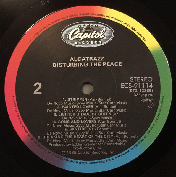 Alcatrazz - Disturbing The Peace (Vinyl, LP, Album, Stereo)