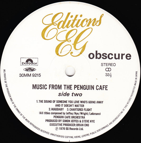 Penguin Cafe Orchestra - Music From The Penguin Cafe / Penguin Cafe...