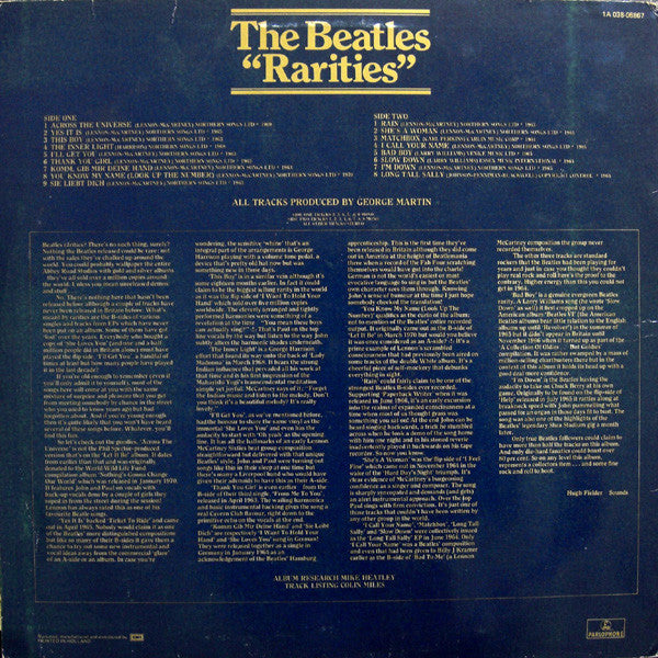 The Beatles - Rarities (Vinyl, LP, Compilation, Reissue, Stereo, Mono) Very Good Plus (VG+) / Very Good (VG)
