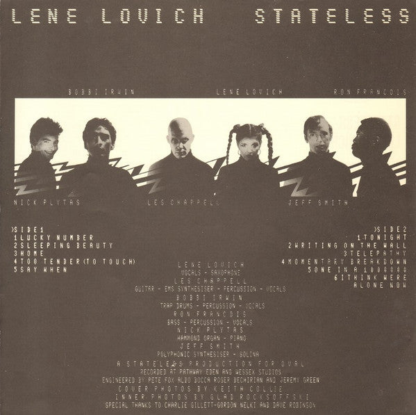 Lene Lovich - Stateless (Vinyl, LP, Album) Near Mint (NM or M-) / Very Good Plus (VG+)