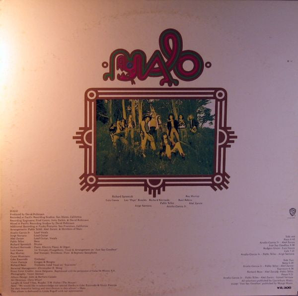 Malo (2) - Malo (Vinyl, LP, Album, Reissue) Near Mint (NM or M-) / Good Plus (G+)